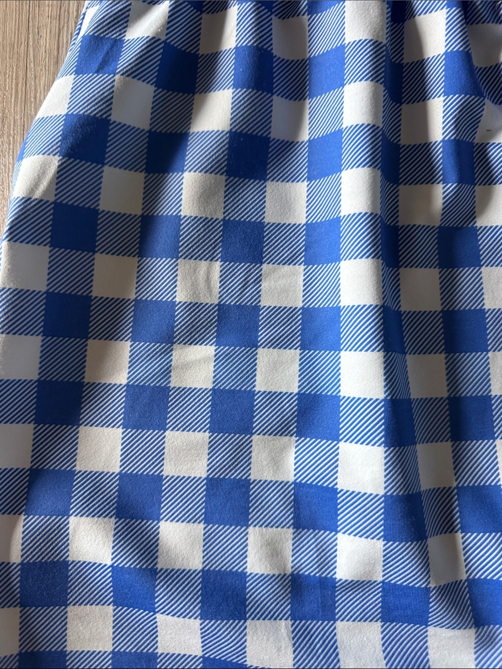 Jess Lea Blue and White Gingham Drawstring Skort - Picture 6 of 6